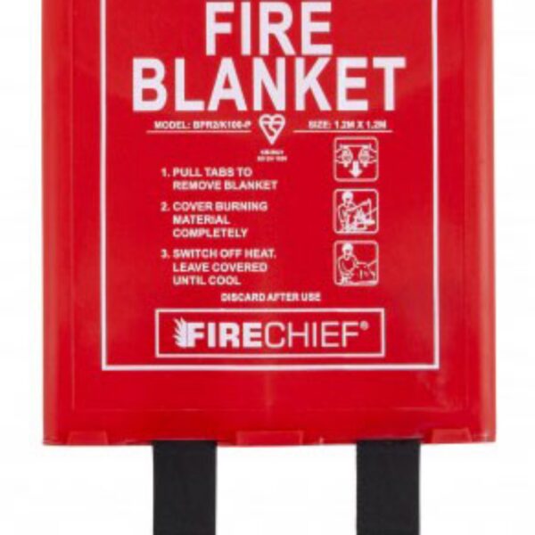 RIGID CASE FIRE BLANKET 1.2M X 1.2M