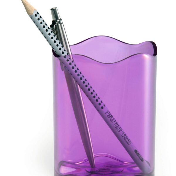 Durable Trend Pen Cup Clear Purple