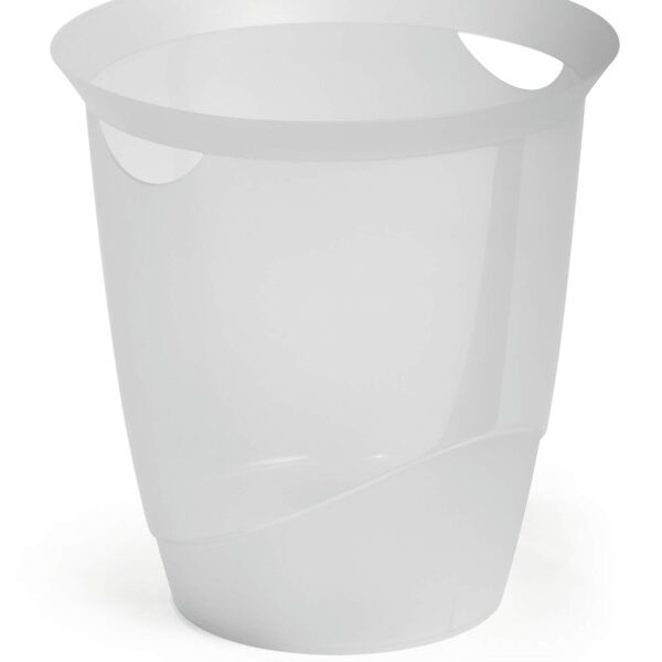 Durable Waste Bin 16L Clear