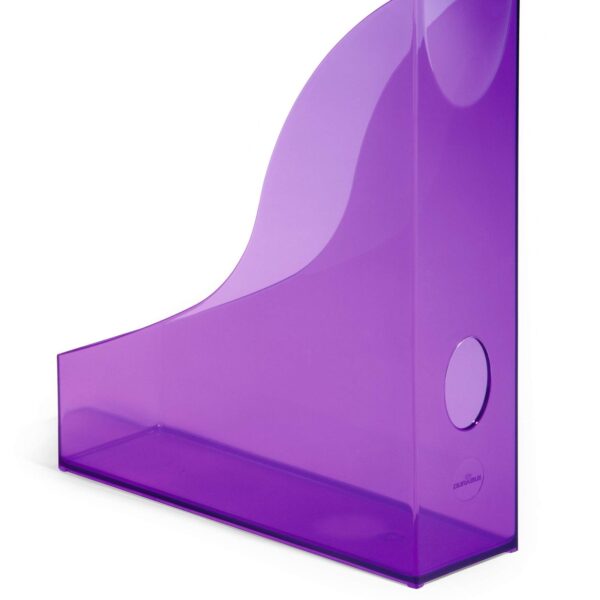 Durable Magazine Rack BASIC Clear Purple
