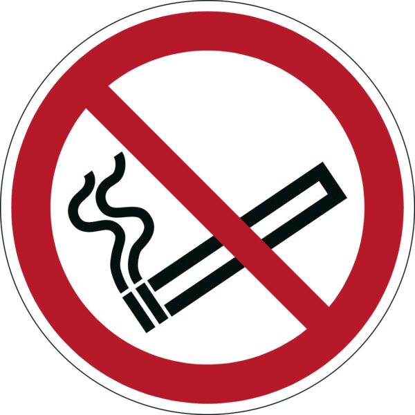 Durable Floor Smoking Prohibited" Sign"