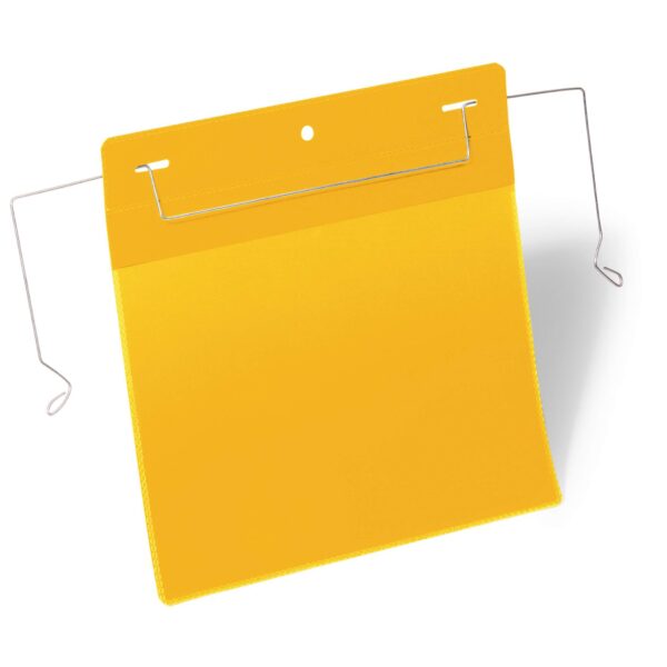 Durable Wire Hanger Pocket A5 Yellow