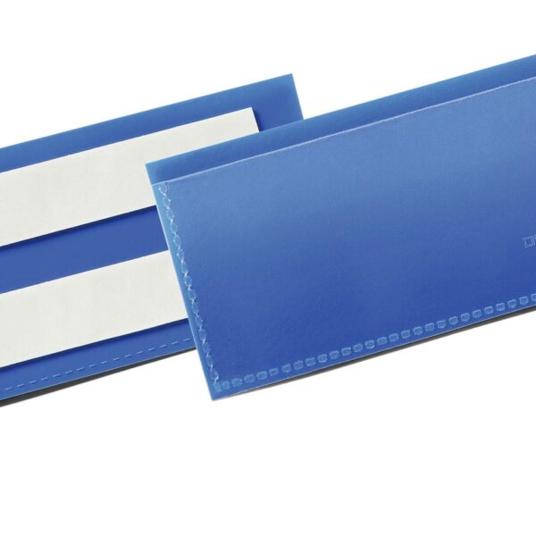 Durable Adhesive Pocket 100x38mm Blue