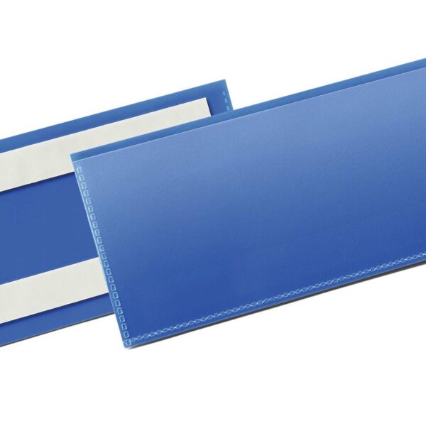 Durable Adhesive Pocket 210x74mm Blue