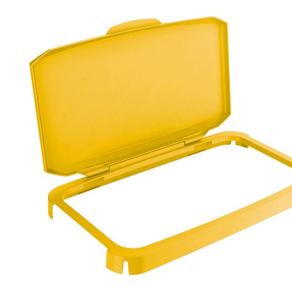 Durable DURABIN 60L Hinged Lid Yellow