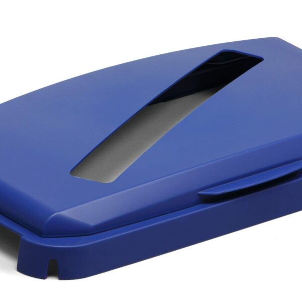 Durable DURABIN 60L Hinged Slot Lid Blue