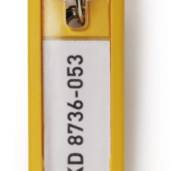Durable Key Clips 6 Yellow