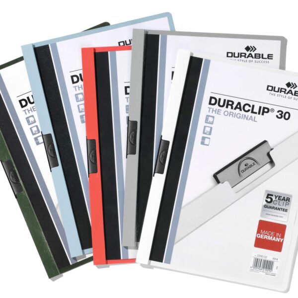 Durable DURACLIP 30 A4 Folder Assorted