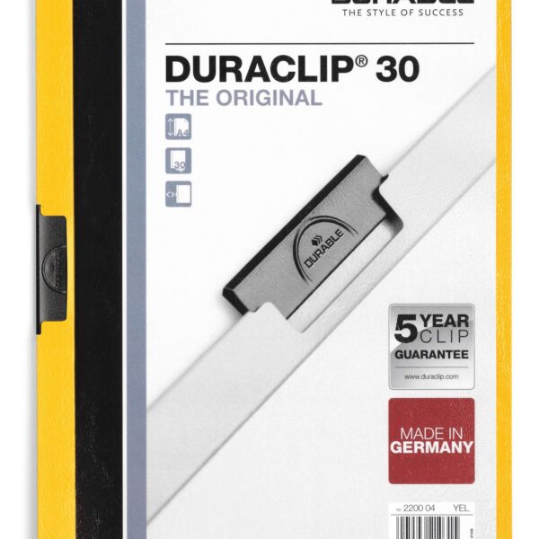Durable DURACLIP 30 A4 Folder Yellow