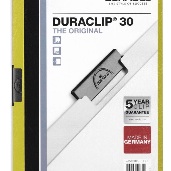 Durable DURACLIP 30 A4 Folder Green
