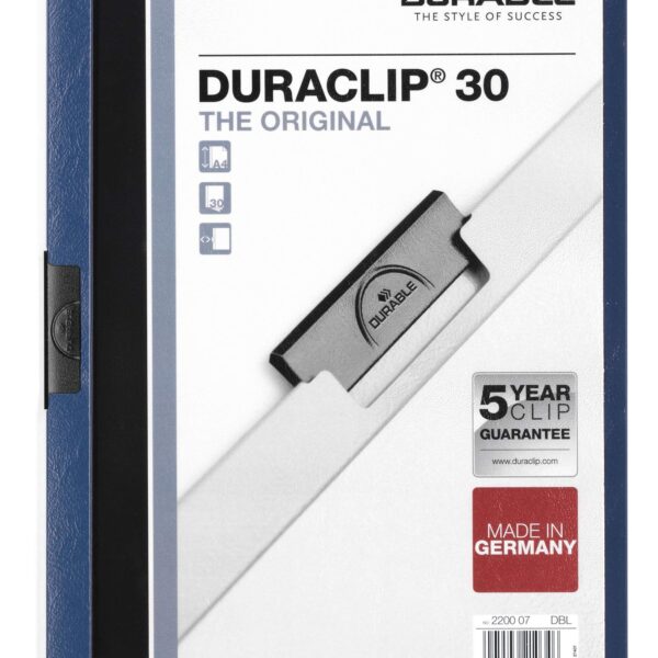 Durable DURACLIP 30 A4 Folder Dark Blue