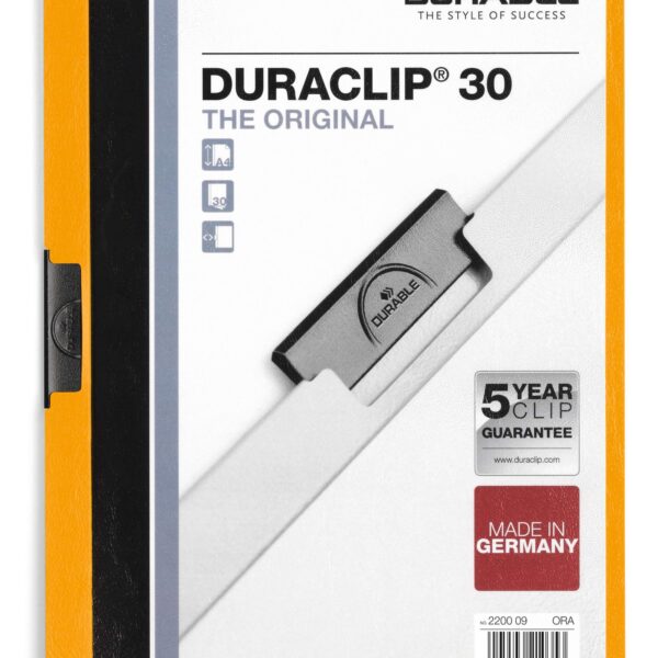 Durable DURACLIP 30 A4 Folder Orange
