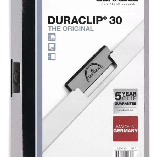 Durable DURACLIP 30 A4 Folder Grey