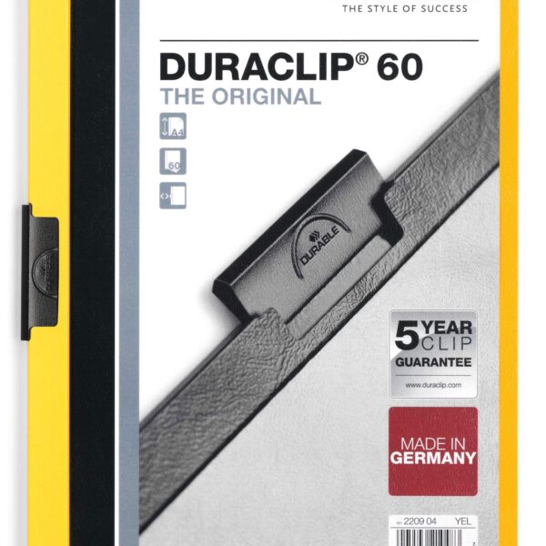 Durable DURACLIP 60 A4 Folder Yellow