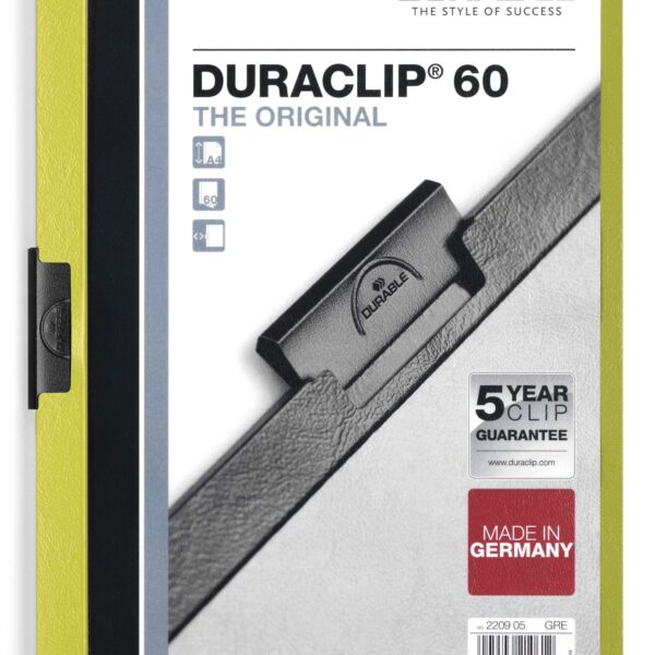 Durable DURACLIP 60 A4 Folder Green