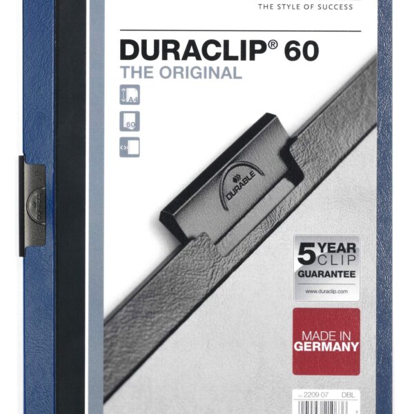 Durable DURACLIP 60 A4 Folder Dark Blue