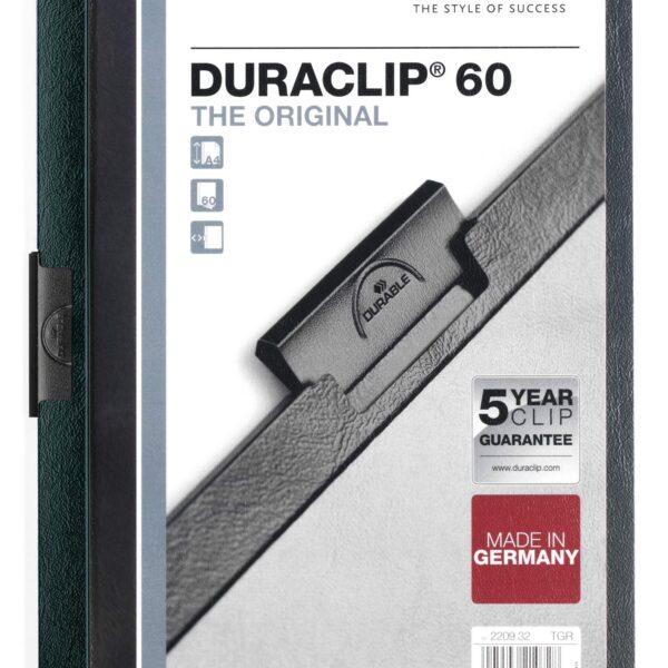 Durable DURACLIP 60 A4 Folder Dark Green