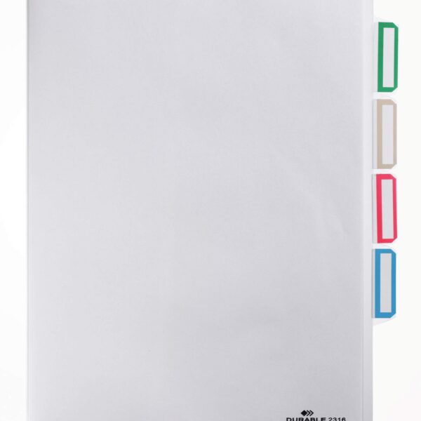 Durable 3 Division Pockets 5 A4 Clear