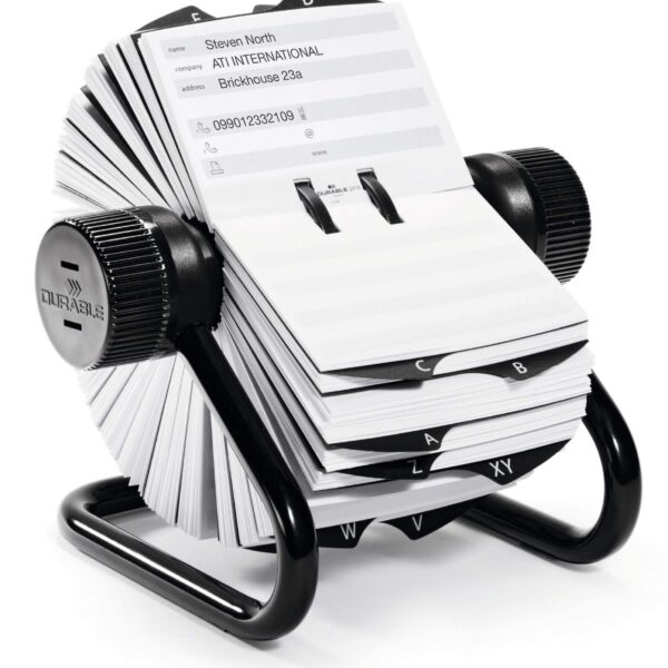 Durable TELINDEX Rotary File Black