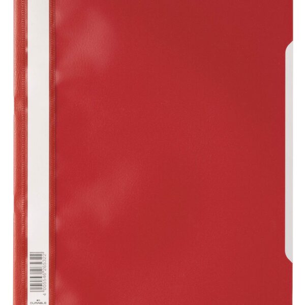 Durable Clear View A4 Folder Red