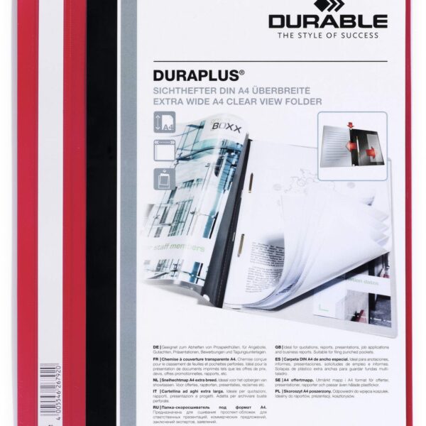 Durable DURAPLUS A4+ Folder Red