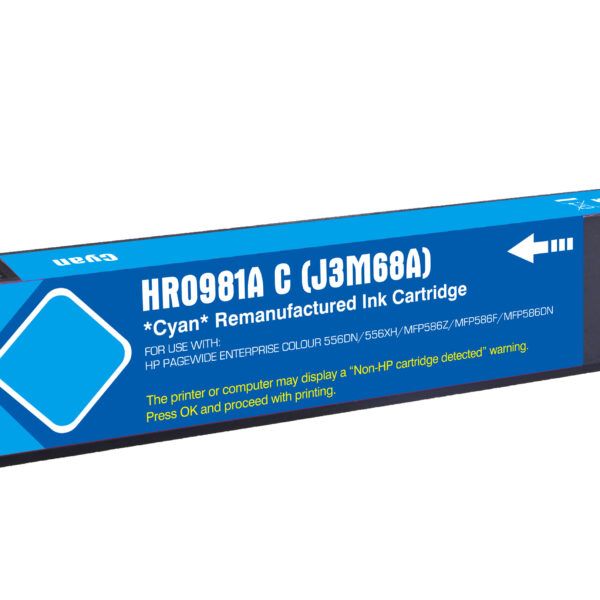Reman HP 981A Cyan J3M68A Inkjet
