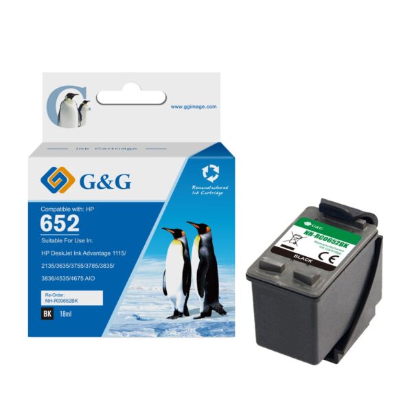 Reman HP 652 Black IC F6V25AE