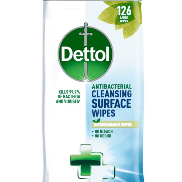 Dettol Surface Cleanser 126 Wipes (1)