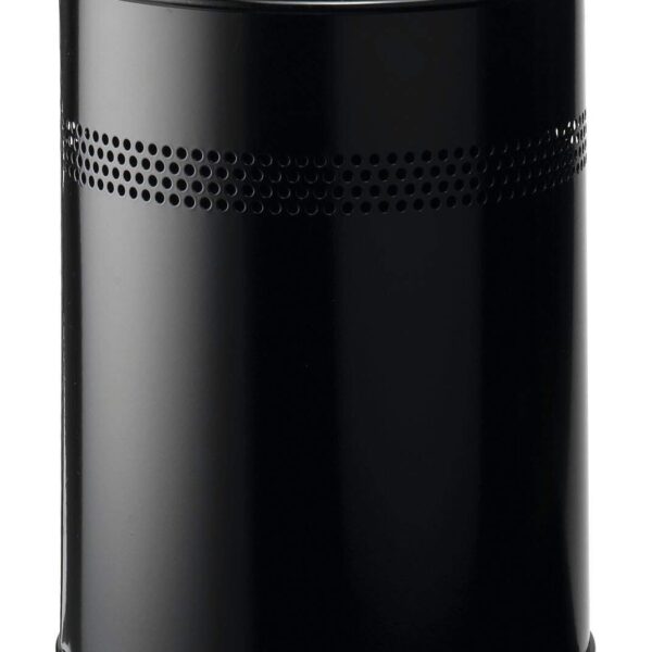 Durable Perforated Waste Bin 15L Black