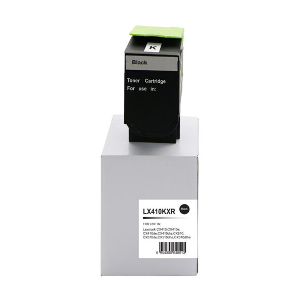 Reman Lexmark CX410BK 80C2HK0 Toner