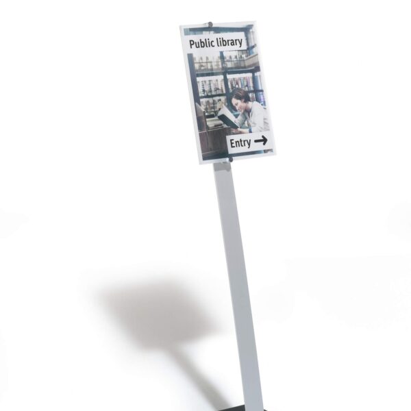 Durable CRYSTAL SIGN Floor Stand A3