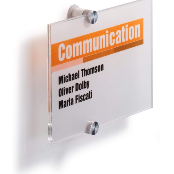 Durable CRYSTAL Door Sign A5