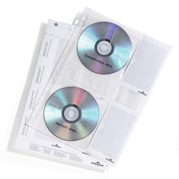 Durable CD/DVD Punched Pockets M