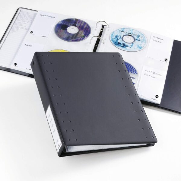 Durable CD/DVD Index Ring Binder 40