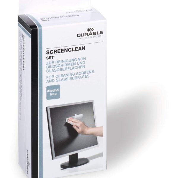 Durable SCREENCLEAN Spray and 20 Wipes