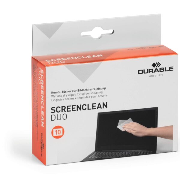 Durable SCREENCLEAN DUO 10 Sachets Pairs
