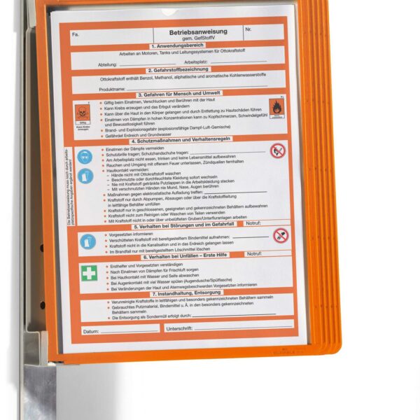 Durable VARIO Magnet Wall 5 A4 Orange