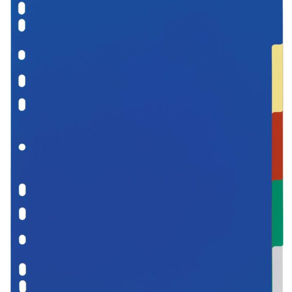 Durable 5 Part Coloured Tab Index A4+