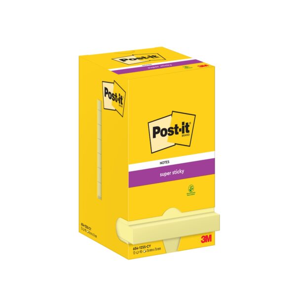 Post-it Super Sticky Notes, Canary Yello