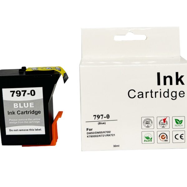 Comp Pitney Bowes DM50 Blue 797-0 Ink