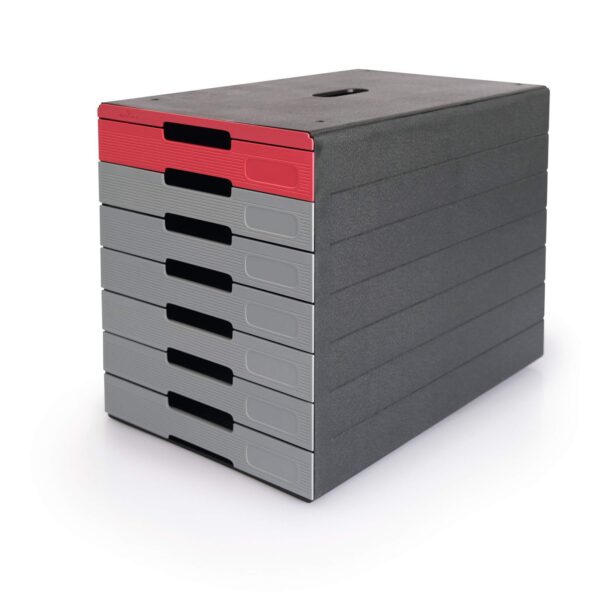 Durable IDEALBOX ECO 7 Drawer Box Red