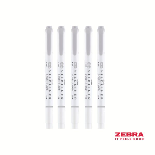 MILDLINER Dbl End Perm Marker Grey Bx10