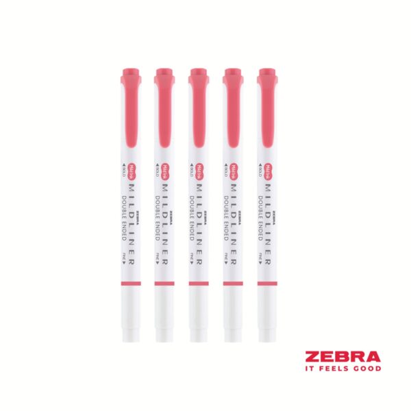 MILDLINER Dbl End Perm Marker Red Bx10