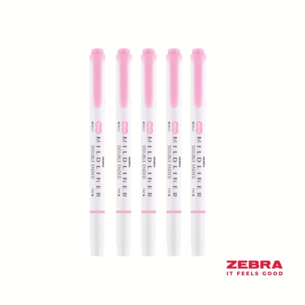 MILDLINER Dbl End Pink Highlighter Bx10