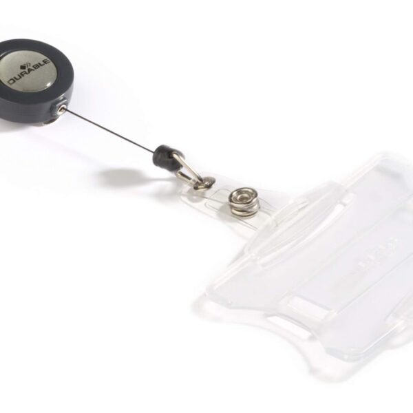 Durable Badge Reel ID Holder Clear