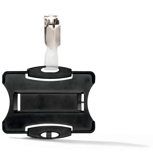 Durable Clip ID Card Holder Black