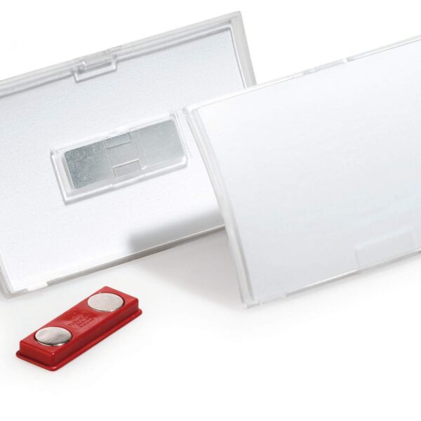 Durable CLICK FOLD Magnet Badge 40x75mm