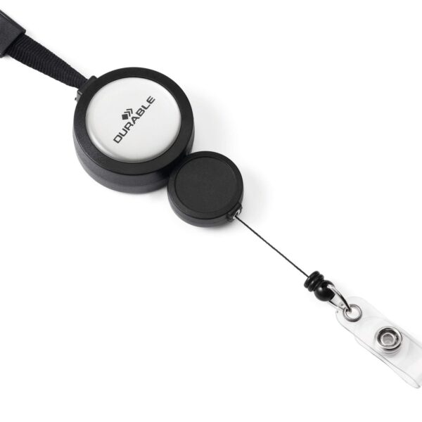 Durable Badge Reel Plus Black