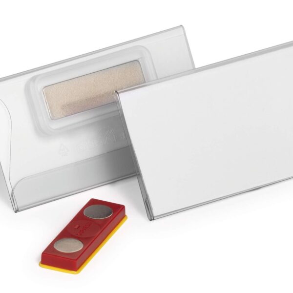 Durable CLICK FOLD Magnet Badge 40x75mm