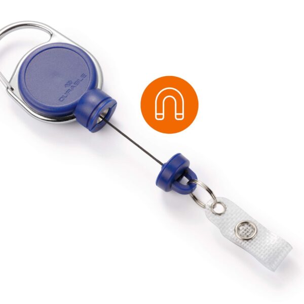 Durable EXTRA STRONG Badge Reel Blue